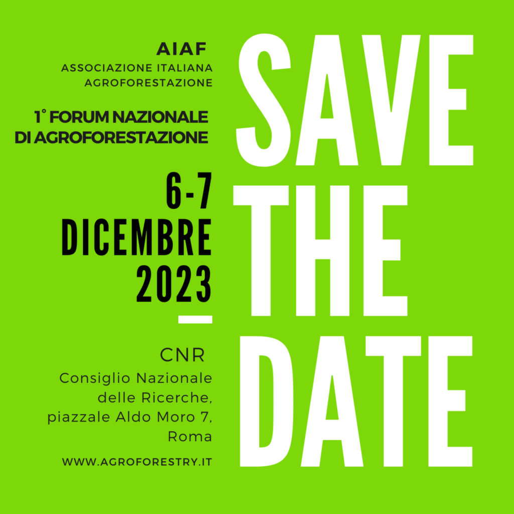 First Italian Agroforestry Forum- AIAF